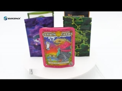 CBD Gummies Sacos de embalagem de cannabis Erva de maconha Mylar 3.5g Personalizado