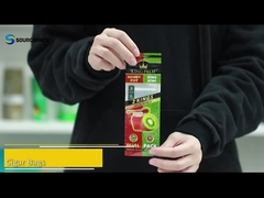 3 selos laterais Bolsas de cigarro de plástico com fecho de fechadura Bolsas de embalagem pré-rolladas