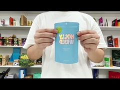 Embalagem de ervas daninhas protetoras UV Sacos holográficos Mylar personalizados com controle de odor